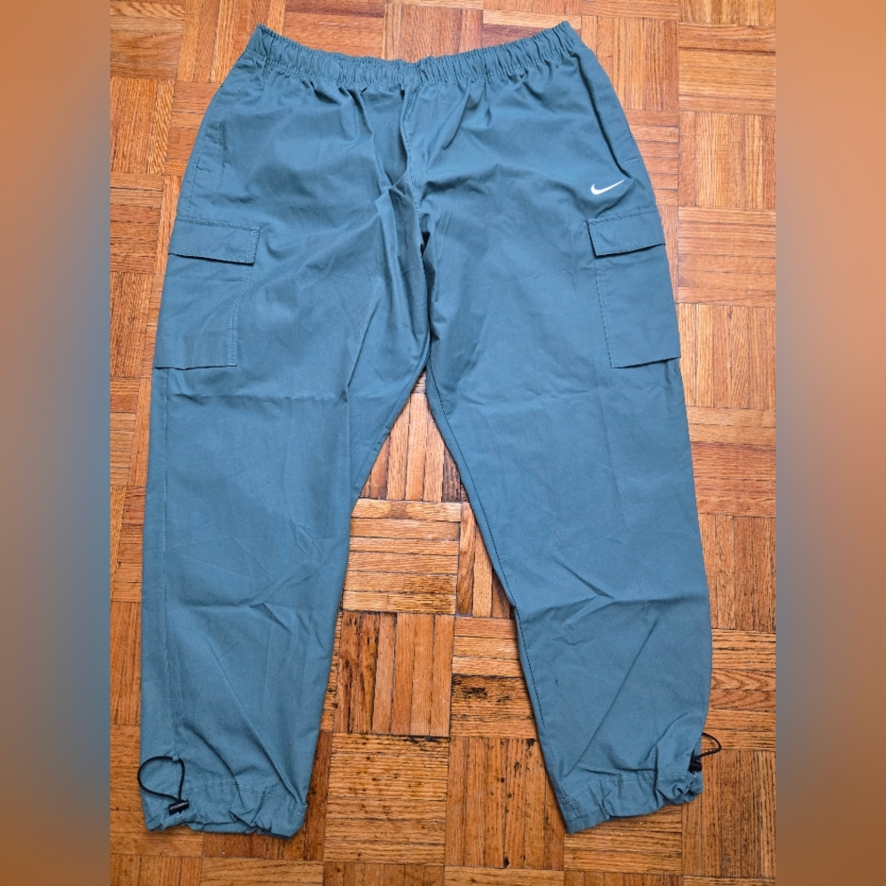 Nike green woven pants